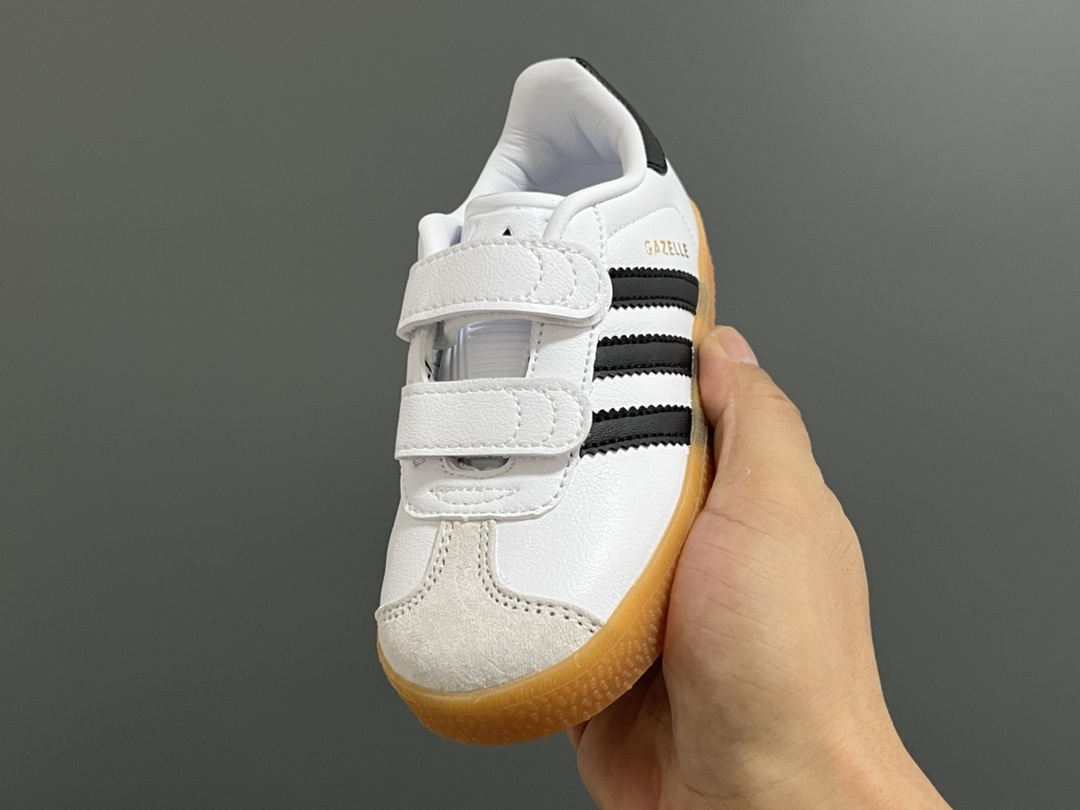 图片[3]-阿迪新款德训gazelle儿童魔术贴休闲鞋（小童） 尺码：24-37码 超嗲的配色，上脚超好看😍 大小童魔术贴区分🆚匠心打造❤️-选品中心