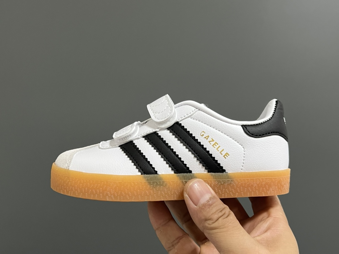 图片[4]-阿迪新款德训gazelle儿童魔术贴休闲鞋（小童） 尺码：24-37码 超嗲的配色，上脚超好看😍 大小童魔术贴区分🆚匠心打造❤️-选品中心