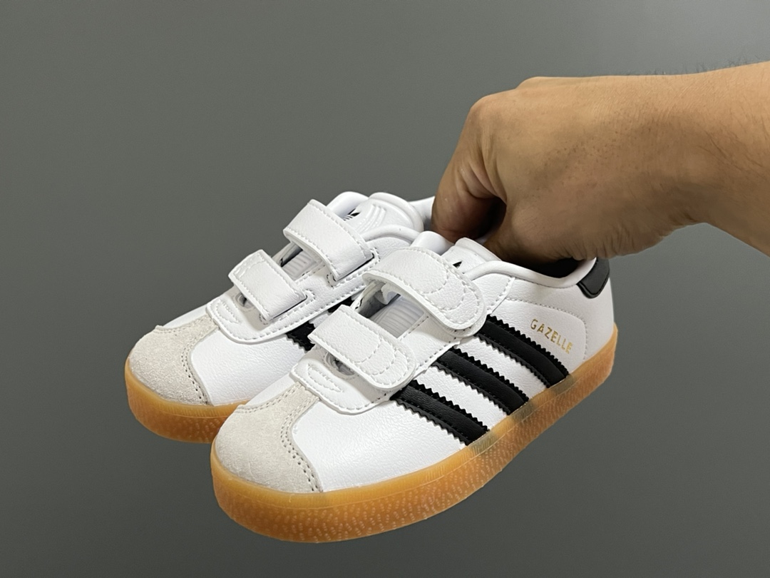 图片[2]-阿迪新款德训gazelle儿童魔术贴休闲鞋（小童） 尺码：24-37码 超嗲的配色，上脚超好看😍 大小童魔术贴区分🆚匠心打造❤️-选品中心