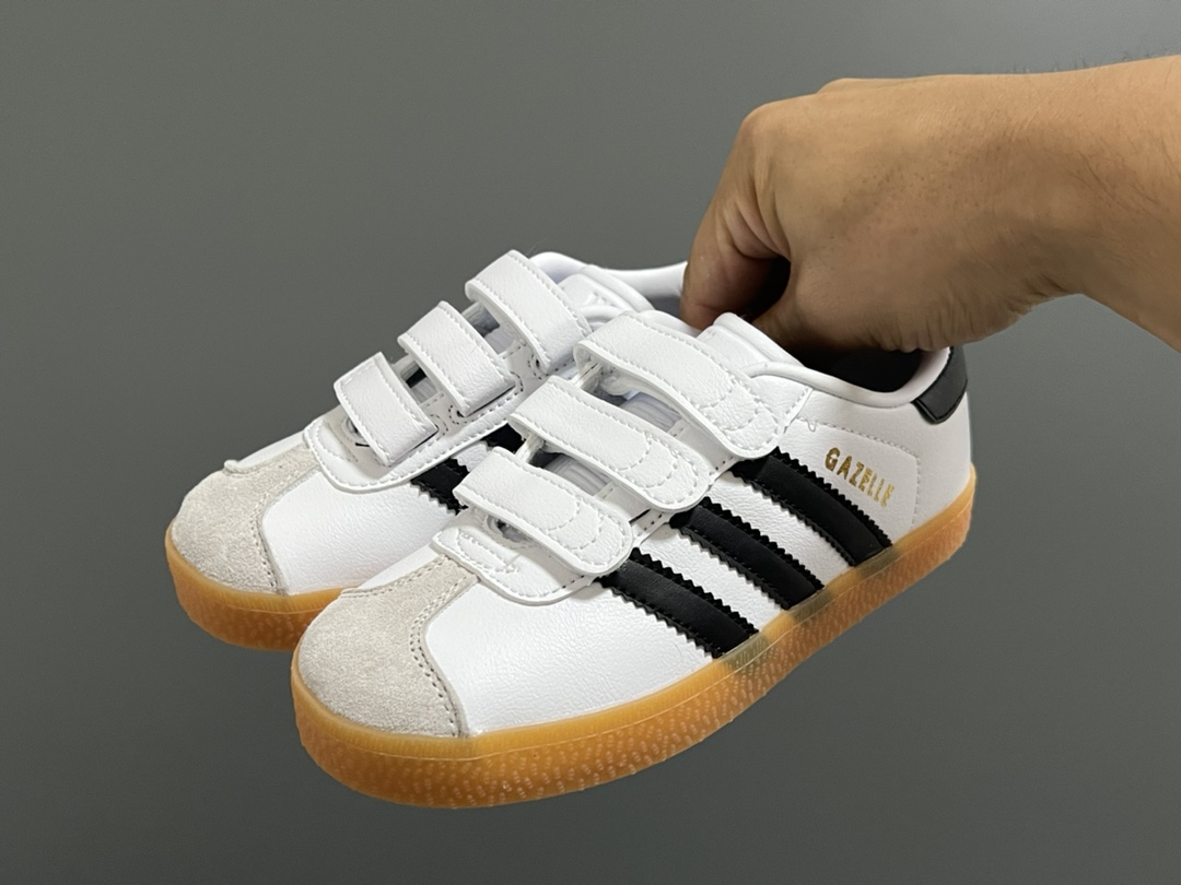 图片[2]-阿迪新款德训gazelle儿童魔术贴休闲鞋（大童） 尺码：24-37码 超嗲的配色，上脚超好看😍 大小童魔术贴区分🆚匠心打造❤️-选品中心