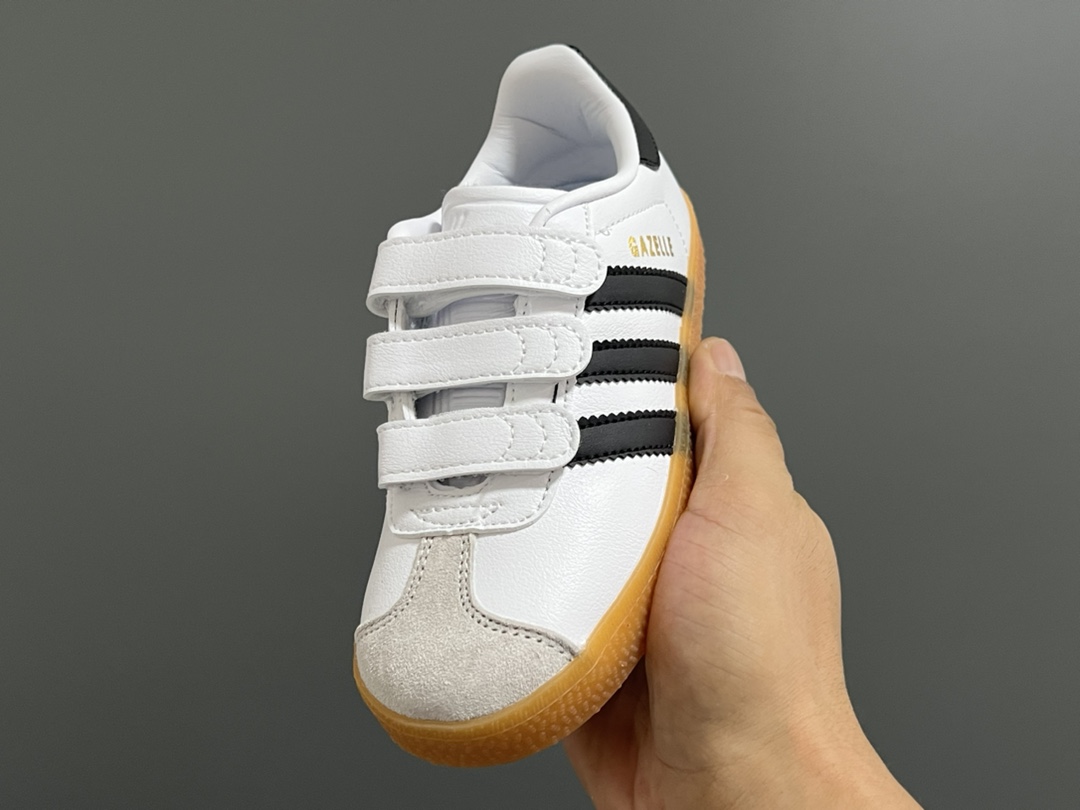 图片[3]-阿迪新款德训gazelle儿童魔术贴休闲鞋（大童） 尺码：24-37码 超嗲的配色，上脚超好看😍 大小童魔术贴区分🆚匠心打造❤️-选品中心