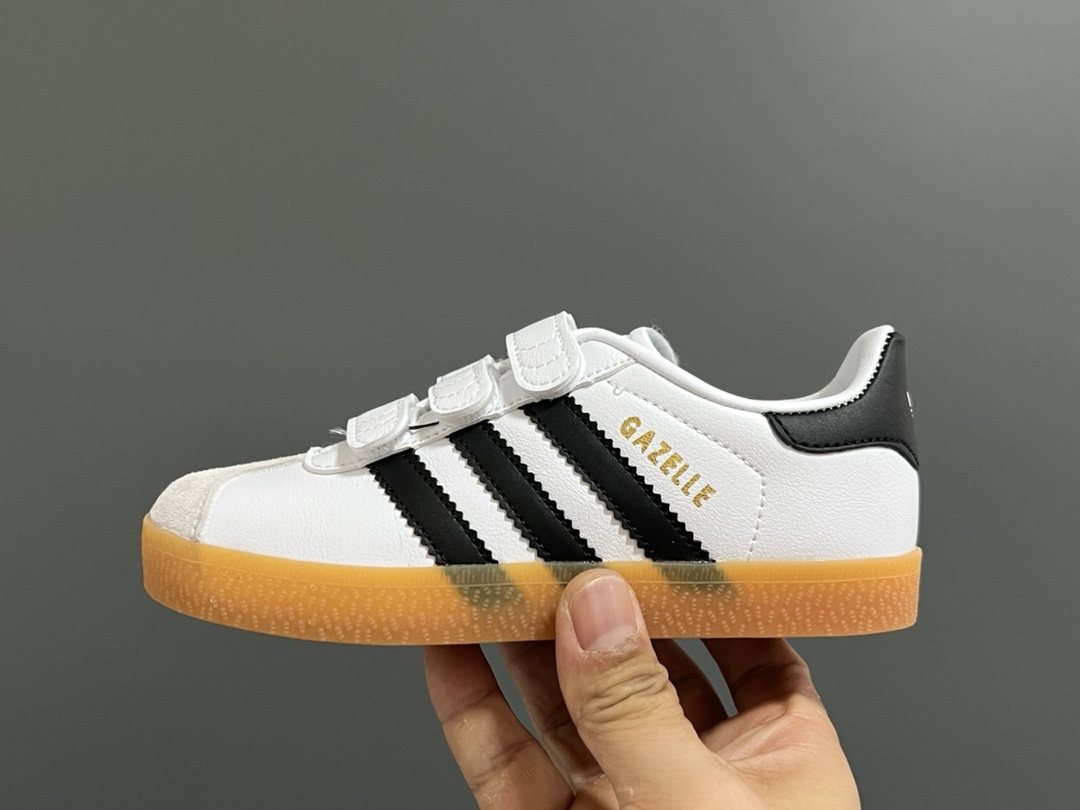 图片[4]-阿迪新款德训gazelle儿童魔术贴休闲鞋（大童） 尺码：24-37码 超嗲的配色，上脚超好看😍 大小童魔术贴区分🆚匠心打造❤️-选品中心