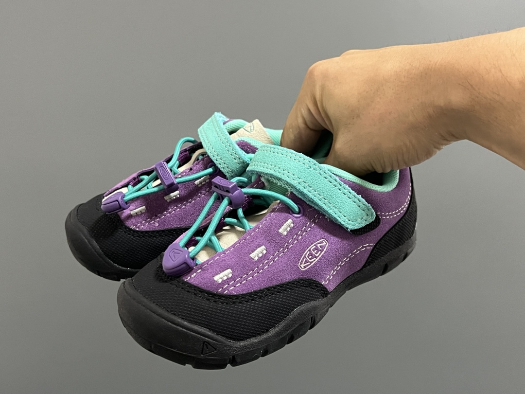 [Generación en el extranjero] Zapatos de montaña para niños KEEN con cierre de velcro, tallas: 24-37. Nueva fábrica, nu…