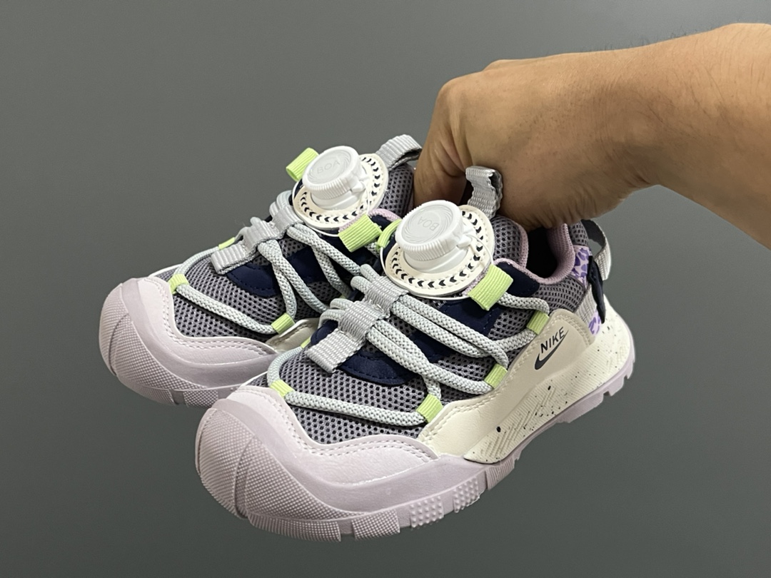 图片[3]-NK ACG轮胎底锁扣儿童运动鞋 尺码：27-37码 经典乔ACG轮胎底系列🆕 精致锁扣，质感超赞👍🏻 橡胶包头耐磨防滑大底✌🏻 优质皮料鞋面拼接☁️-选品中心