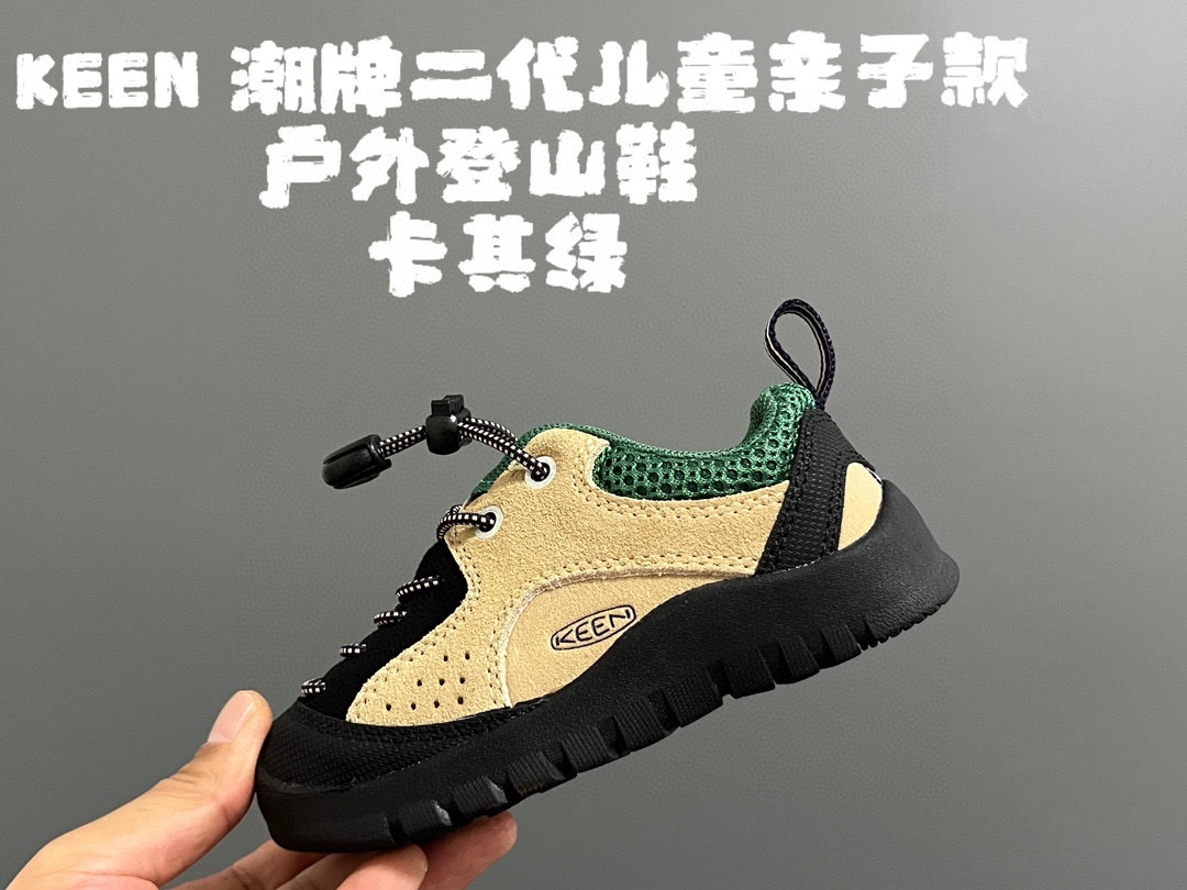 图片[3]-KEEN 潮牌二代儿童亲子款户外登山鞋 尺码：24-34码 经典二代户外登山鞋🔥 优质皮料拼接，包头款式设计✔️ 橡胶耐磨防滑大底，脚感超赞👍🏻-选品中心
