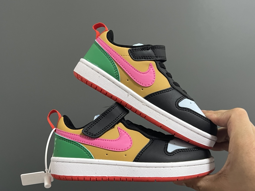 图片[9]-‼️‼️‼️ NK 空一号工装低帮魔术贴儿童板鞋小白鞋 尺码：24-37码 经典百搭板鞋小白鞋，学生时代必备❤️ 低帮魔术贴设计，穿脱方便✔️ 橡胶大底，耐磨防滑👍🏻 优质皮料拼接，质感满分💯-选品中心