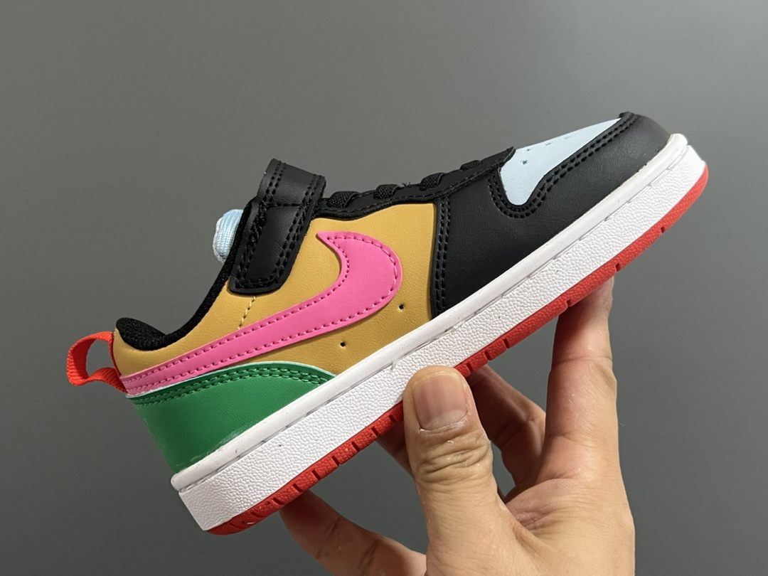 图片[6]-‼️‼️‼️ NK 空一号工装低帮魔术贴儿童板鞋小白鞋 尺码：24-37码 经典百搭板鞋小白鞋，学生时代必备❤️ 低帮魔术贴设计，穿脱方便✔️ 橡胶大底，耐磨防滑👍🏻 优质皮料拼接，质感满分💯-选品中心