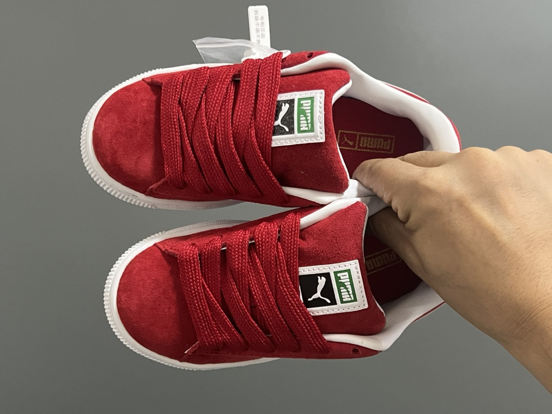 彪M新款反毛皮儿童休闲鞋 尺码：22-35码 经典PUMA系列🆕 优质反毛皮鞋面，质感满满💯 耐磨防滑大底，脚感超赞👍🏻 附赠一对鞋带替换✌🏻-选品中心