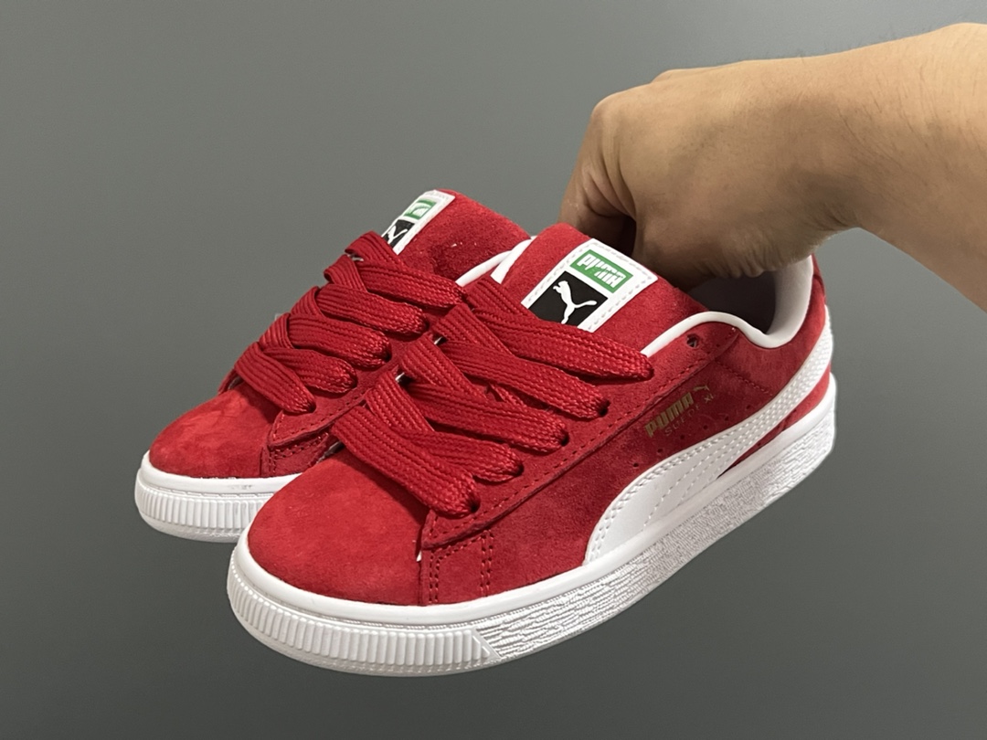 图片[2]-彪M新款反毛皮儿童休闲鞋 尺码：22-35码 经典PUMA系列🆕 优质反毛皮鞋面，质感满满💯 耐磨防滑大底，脚感超赞👍🏻 附赠一对鞋带替换✌🏻-选品中心