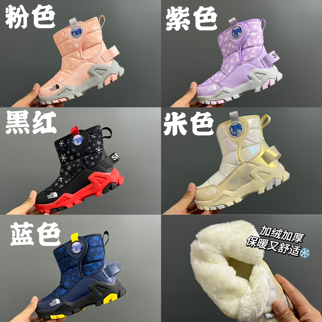 图片[7]-加绒北家雪花❄️高帮魔术贴雪地靴 尺码：28-37码 精致雪花❄️印花，超可爱😍 超强的橡胶抓地力大底，可调节防滑冰爪卡扣✔️ 魔术贴设计，方便调节✌🏻 内里加绒保暖又舒适☁️-选品中心