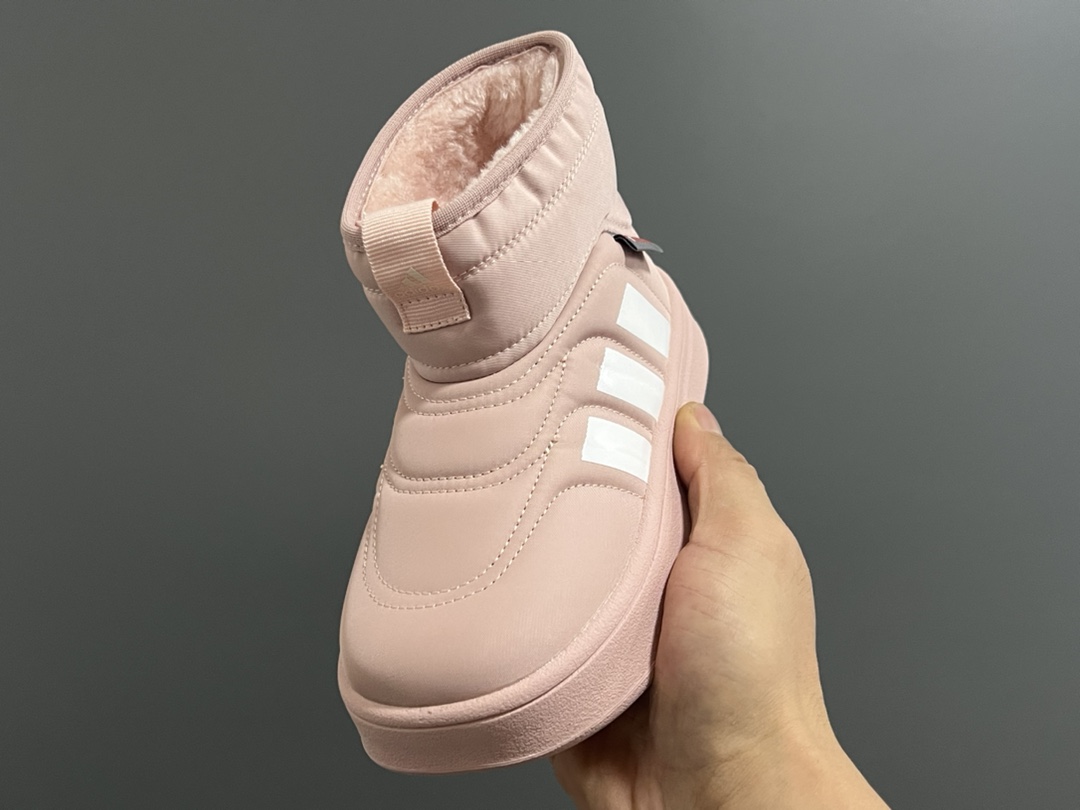 图片[3]-A家秋冬新款adipuff中帮儿童面包棉鞋 尺码：28-37码 经典Adidas系列🆕 内里加绒，保暖又舒适❄️ 舒适面料，柔软又不失时尚🆒 耐磨防滑大底，脚感不言而喻✔️-选品中心