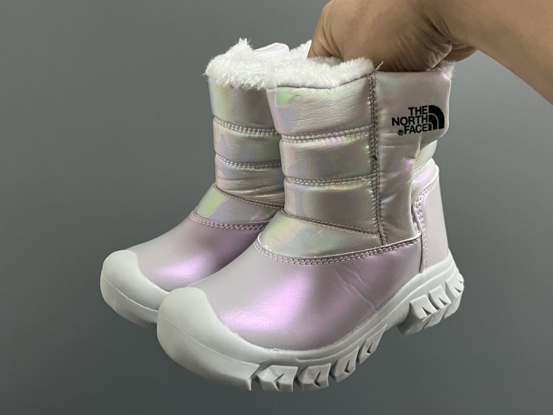 图片[2]-北家新款炫彩高帮魔术贴儿童雪地靴 尺码：28-37码 经典炫彩配色，超好看😍 内里加绒，保暖又舒适❄️ 高帮款式设计，防风又保暖☁️ 橡胶耐磨防滑大底，脚感不言而喻✌🏻-选品中心