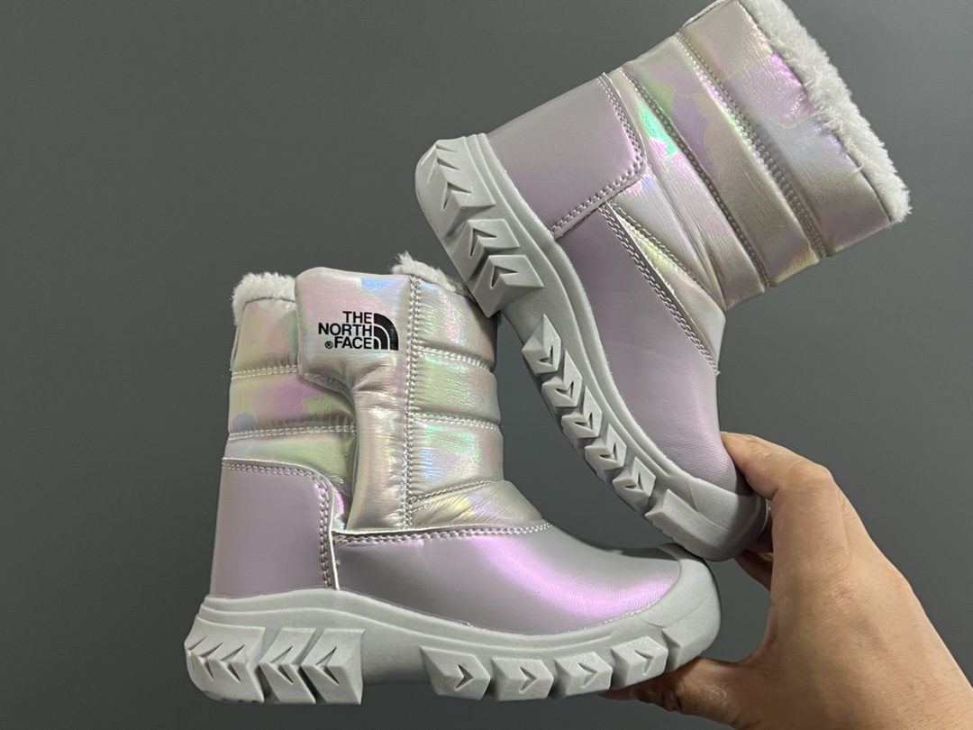 图片[9]-北家新款炫彩高帮魔术贴儿童雪地靴 尺码：28-37码 经典炫彩配色，超好看😍 内里加绒，保暖又舒适❄️ 高帮款式设计，防风又保暖☁️ 橡胶耐磨防滑大底，脚感不言而喻✌🏻-选品中心