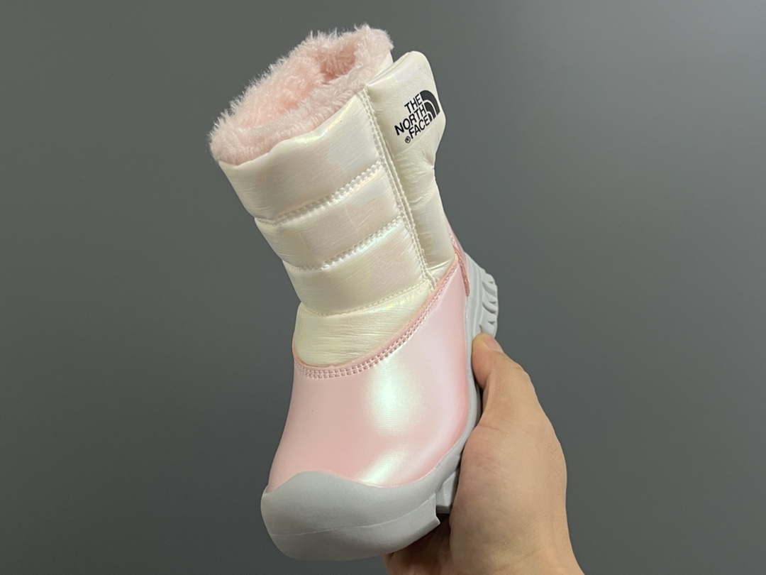 图片[3]-北家新款炫彩高帮魔术贴儿童雪地靴 尺码：28-37码 经典炫彩配色，超好看😍 内里加绒，保暖又舒适❄️ 高帮款式设计，防风又保暖☁️ 橡胶耐磨防滑大底，脚感不言而喻✌🏻-选品中心