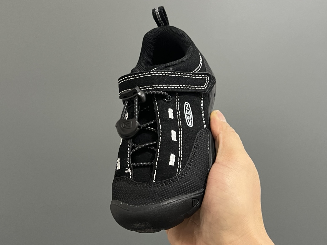 图片[3]-KEE* 新配色户外儿童登山鞋 尺码：24-37码 祖国版YYDS 新配色好好看😍 优质麂皮面料，轻微防水💧 魔术贴➕松紧带设计，穿脱方便✔️ 橡胶耐磨防滑大底，脚感超赞👍🏻-选品中心