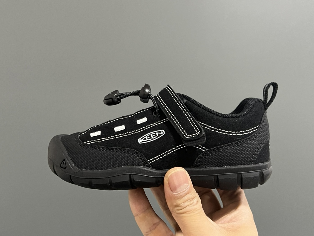 图片[4]-KEE* 新配色户外儿童登山鞋 尺码：24-37码 祖国版YYDS 新配色好好看😍 优质麂皮面料，轻微防水💧 魔术贴➕松紧带设计，穿脱方便✔️ 橡胶耐磨防滑大底，脚感超赞👍🏻-选品中心