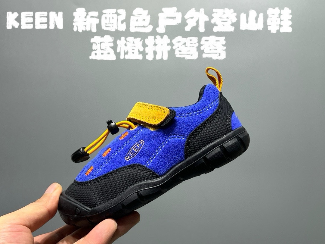 图片[5]-KEEN 新配色户外儿童登山鞋 尺码：24-37码 祖国版YYDS‼️ 新配色好好看😍 优质麂皮面料，轻微防水💧 魔术贴➕松紧带设计，穿脱方便✔️ 橡胶耐磨防滑大底，脚感超赞👍🏻-选品中心