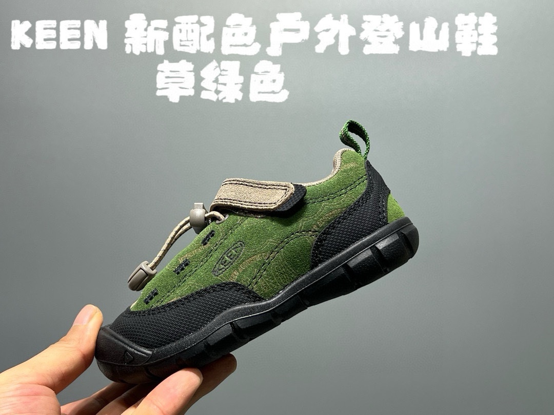 图片[6]-KEEN 新配色户外儿童登山鞋 尺码：24-37码 祖国版YYDS‼️ 新配色好好看😍 优质麂皮面料，轻微防水💧 魔术贴➕松紧带设计，穿脱方便✔️ 橡胶耐磨防滑大底，脚感超赞👍🏻-选品中心
