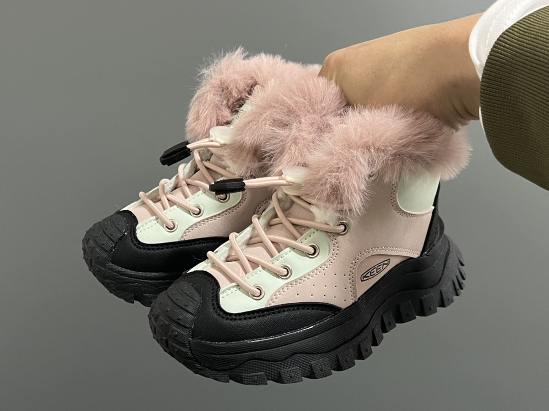 图片[2]-加绒KEEN高帮松紧扣儿童雪地靴 尺码：26-37 内里加绒加厚，保暖又舒适❄️ 潮牌KEEN设计，户外超合适✔️ 松紧扣设计，穿脱方便✌🏻 轮胎橡胶耐磨防滑大底，脚感不言而喻☁️.-选品中心