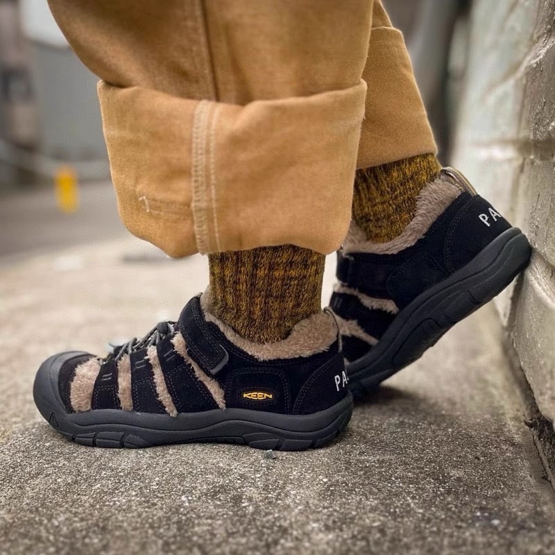 图片[6]-科恩KEEN冬季新款毛毛户外儿童登山鞋24-37码 毛毛拼接鞋面，质感超赞👍🏻 户外登山的保护鞋头✌🏻 橡胶耐磨防滑大底✔️-选品中心