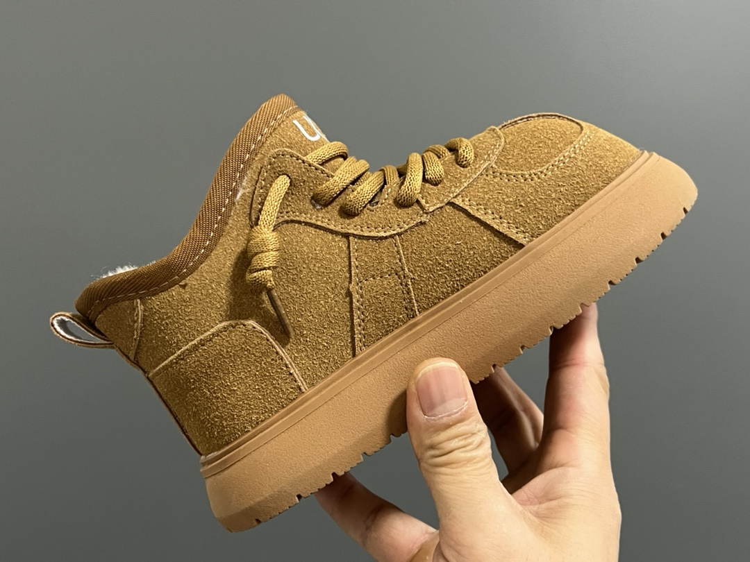 图片[6]-U家新款大标卡皮巴拉儿童雪地靴 尺码：26-38码 经典UGG系列🆕 优质皮料拼接，质感满满💯 内里加绒保暖又舒适❄️ 经典大标，时尚又百搭❤️-选品中心