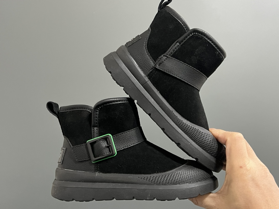 图片[9]-UGG新款卡扣皮毛一体儿童中帮雪地靴 尺码：26-37码 经典UGG系列❄️ 内里加绒加厚，暖暖过冬❄️ 精致卡扣，质感满满💯-选品中心