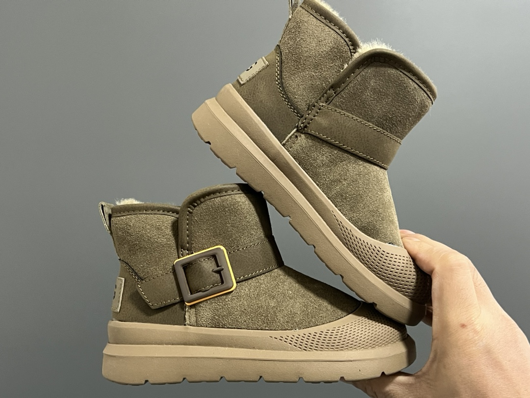 图片[9]-UGG新款卡扣皮毛一体儿童中帮雪地靴 尺码：26-37码 经典UGG系列❄️ 内里加绒加厚，暖暖过冬❄️ 精致卡扣，质感满满💯-选品中心