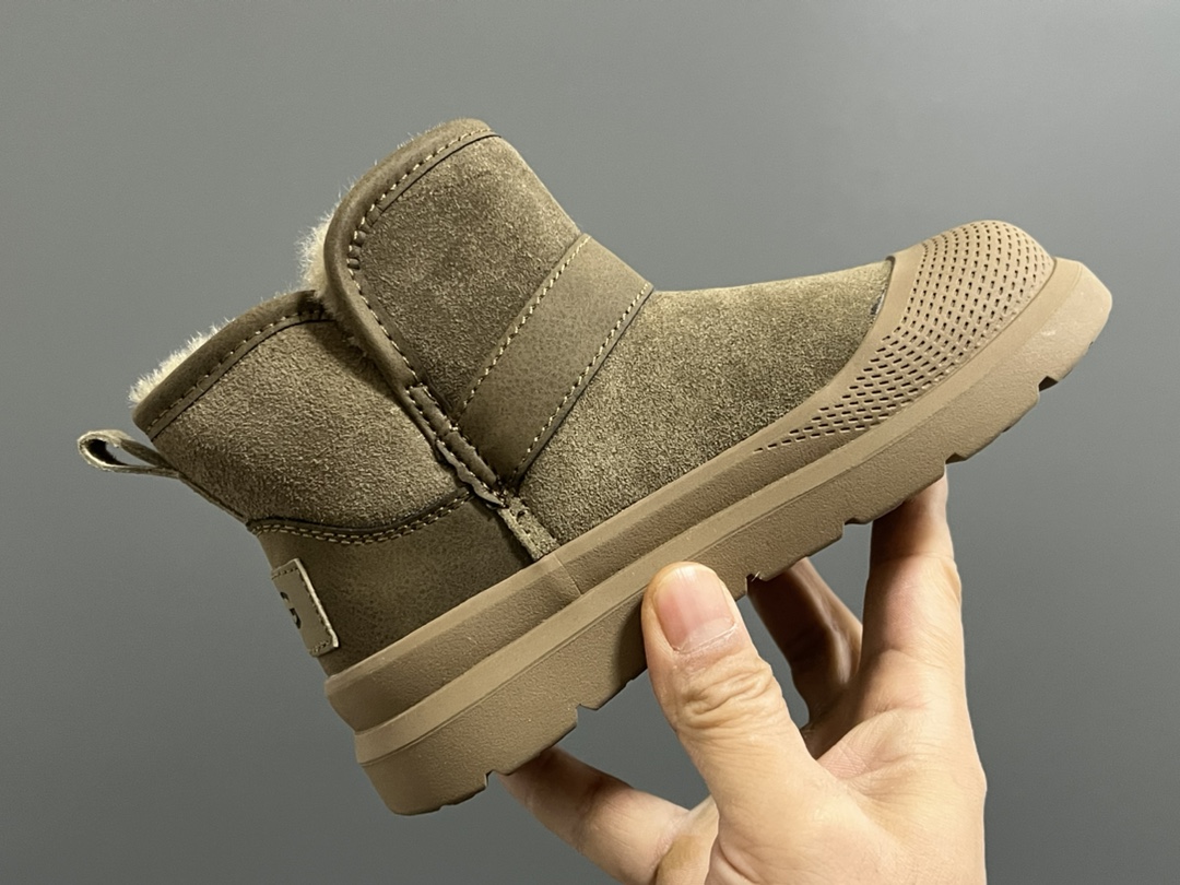 图片[6]-UGG新款卡扣皮毛一体儿童中帮雪地靴 尺码：26-37码 经典UGG系列❄️ 内里加绒加厚，暖暖过冬❄️ 精致卡扣，质感满满💯-选品中心