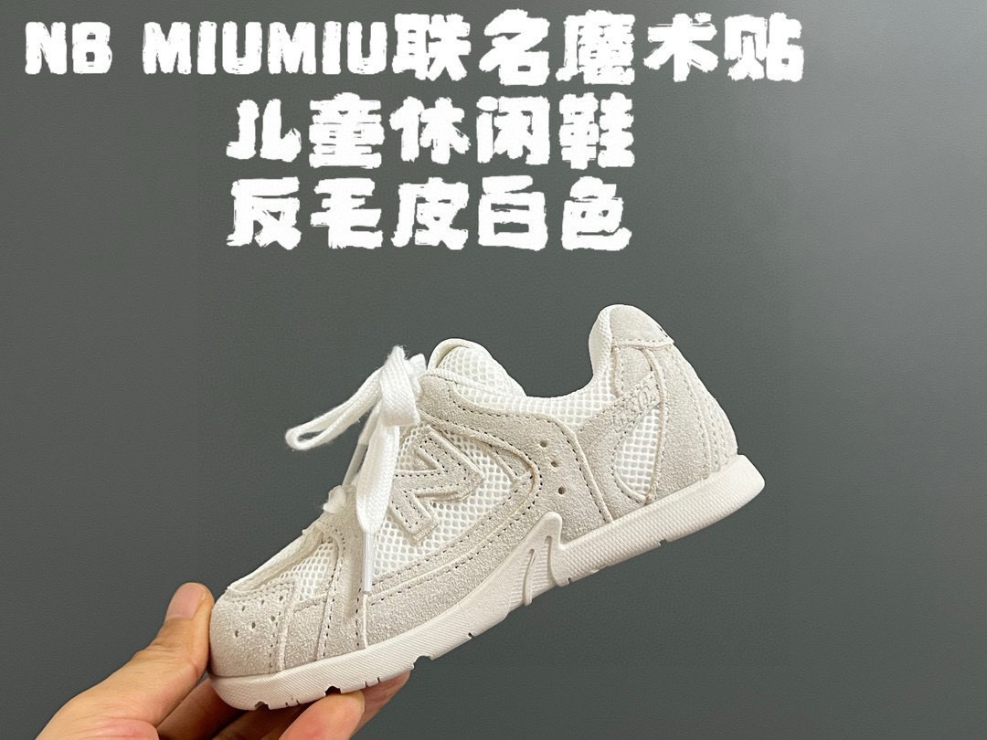 图片[7]-NB530 MIUMIU联名魔术贴儿童休闲鞋 尺码：24-37码 超赞的联名系列🆕 魔术贴设计，穿脱超方便✌🏻 耐磨防滑大底，脚感超赞👍🏻 时髦感十足✨-选品中心