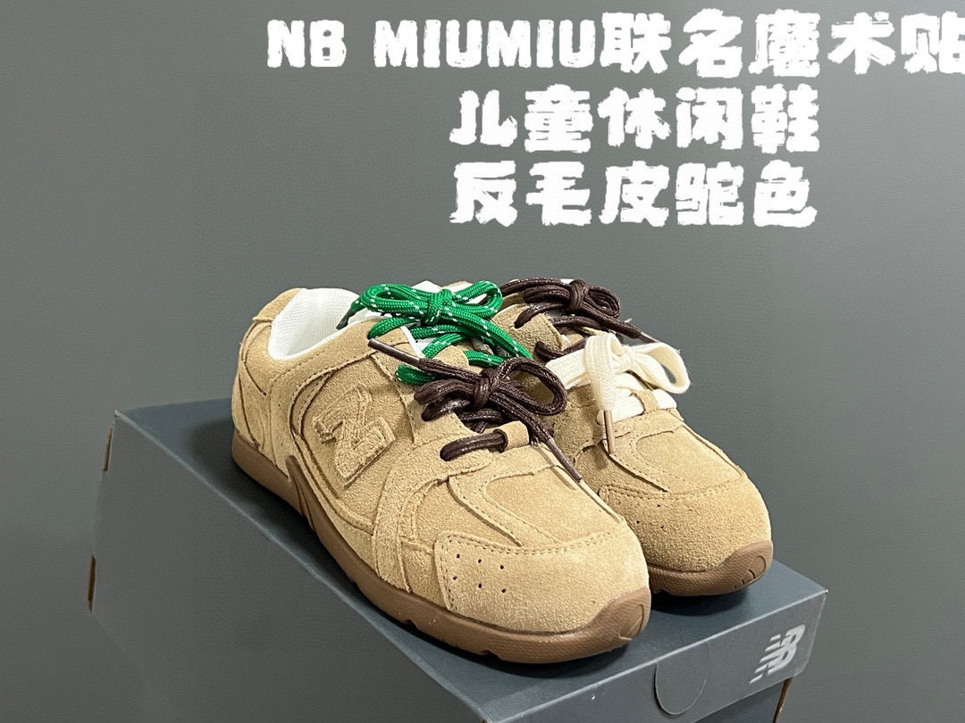图片[6]-NB530 MIUMIU联名魔术贴儿童休闲鞋 尺码：24-37码 超赞的联名系列🆕 魔术贴设计，穿脱超方便✌🏻 耐磨防滑大底，脚感超赞👍🏻 时髦感十足✨-选品中心