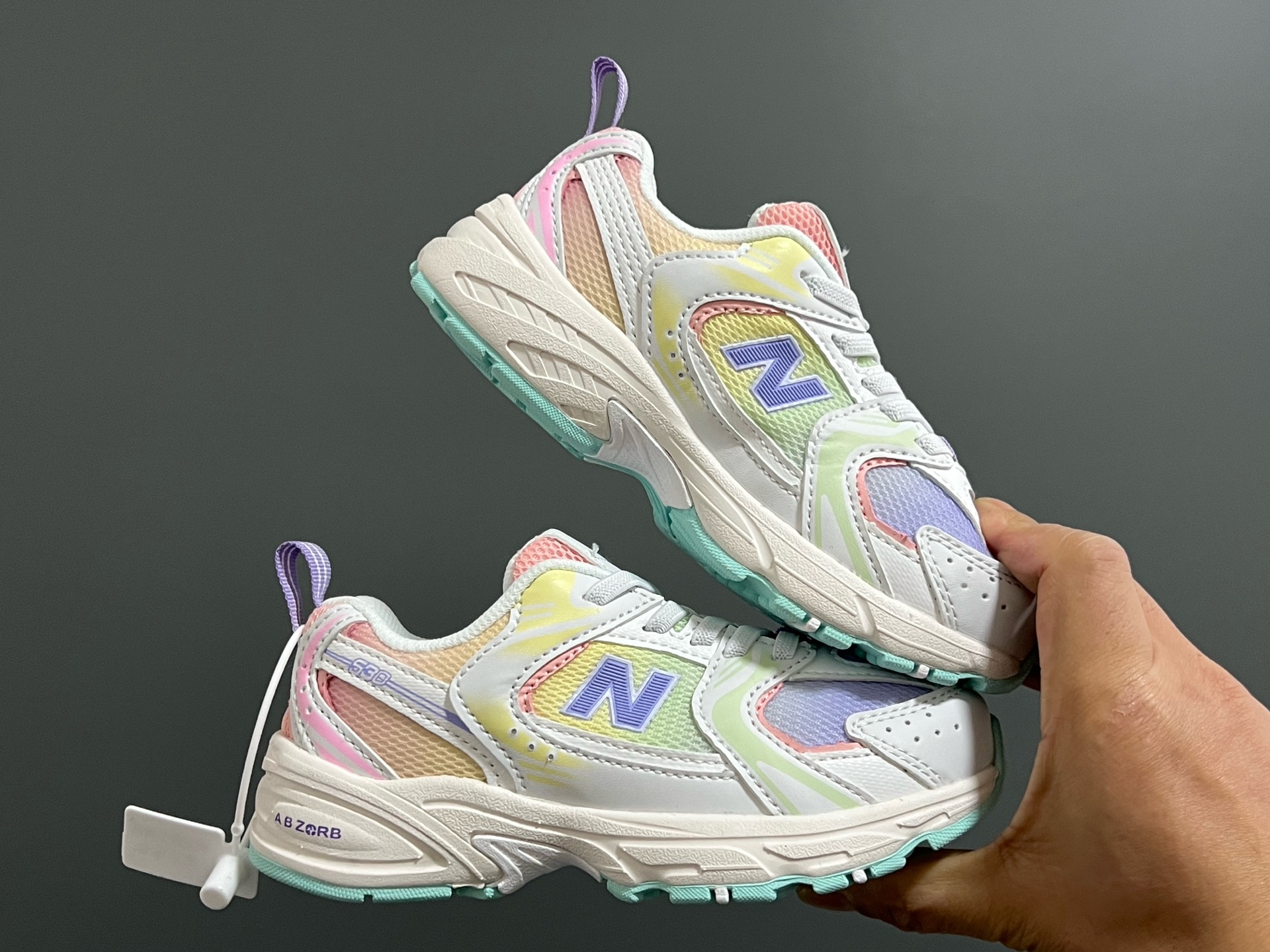 图片[9]-原单版牛B新款530网面儿童松紧带老爹运动鞋 尺码：26-37码 新工厂新工艺❤️ 经典NB530老爹款🆕 松紧带设计钱，穿脱超方便✌🏻 老爹款百搭又时髦✨-选品中心