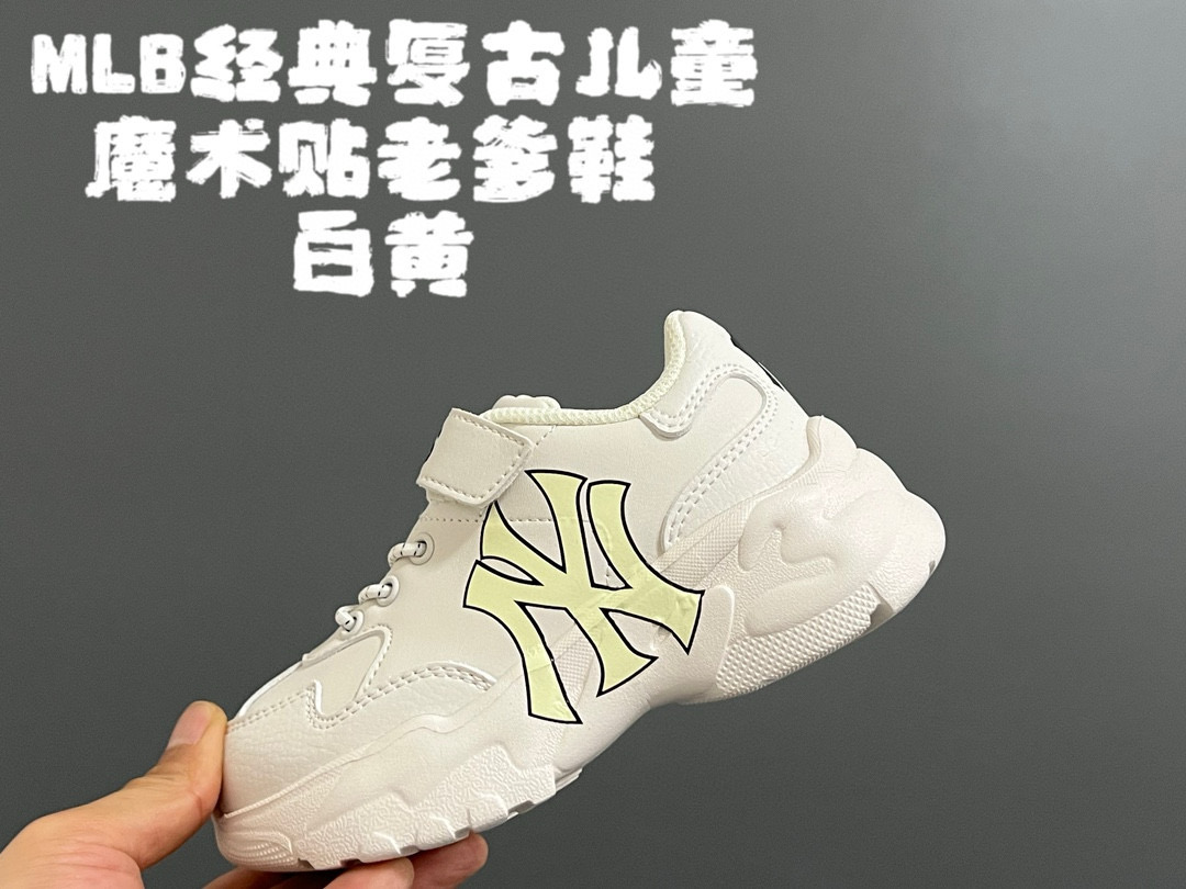 图片[8]-开学推 ML家经典复古儿童魔术贴老爹鞋 尺码：27-36码 潮牌MLB洋基队系列🆕 优质皮料拼接，质感超赞👍🏻 魔术贴➕松紧带设计，穿脱超级便捷✌🏻 原装耐磨防滑大底，脚感超赞✔️-选品中心