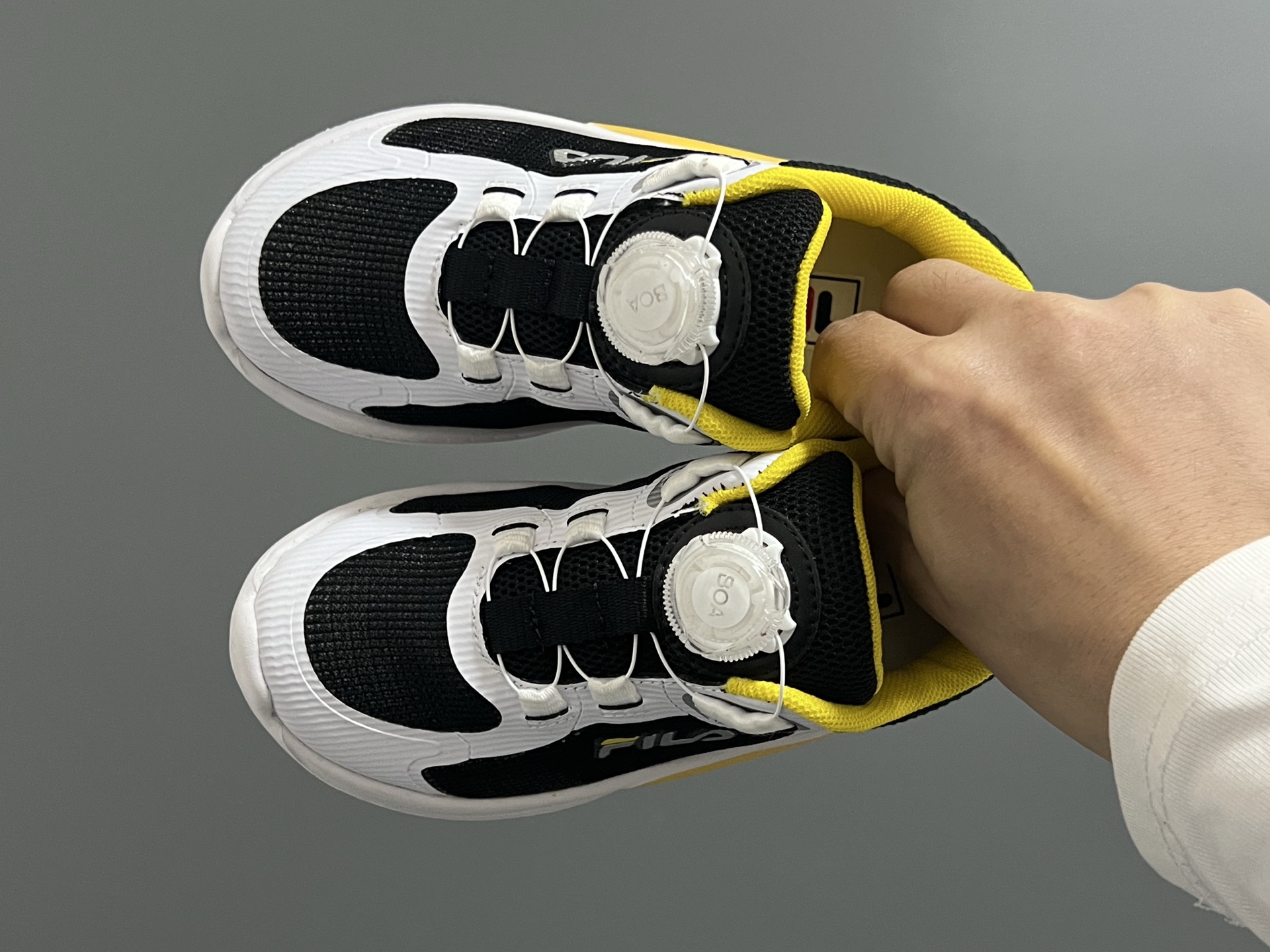 “New FILA Children’s Training Shoes with BoA Lock Design for Comfort and Style”