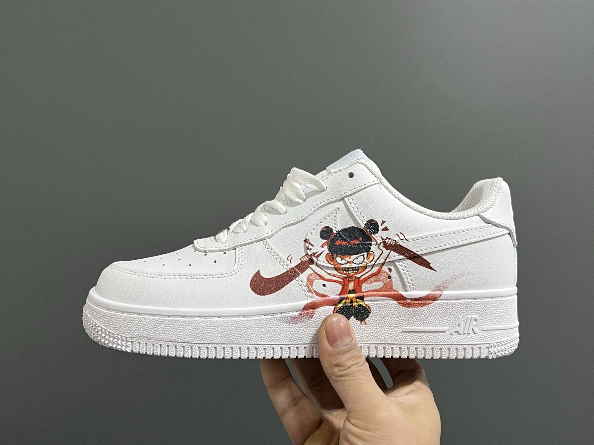 图片[2]-NK空一号低帮哪吒亲子休闲板鞋 尺码：25-40码 超精致的哪吒印花联名🔥 优质皮料拼接，质感超赞👍🏻 超轻EVA大底，脚感不言而喻☁️-选品中心