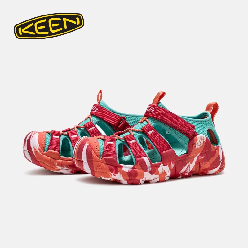 图片[4]-调尺码表 KEEN 潮牌新款Hyperport H2超轻涉水儿童户外溯溪鞋凉鞋 尺码：24-35码 潮牌KEEN溯溪⛺️新款🆕 原装高端1：1定制版👍🏻 放心入就对啦✌🏻 彩虹色系搭配，超级夏天🏝️-选品中心