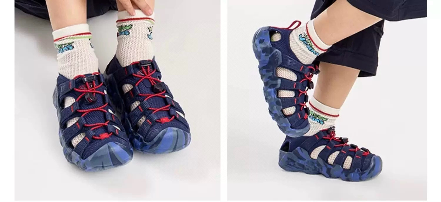 图片[9]-KEEN 潮牌新款Hyperport H2超轻涉水儿童户外溯溪鞋凉鞋 尺码：24-35码 潮牌KEEN溯溪⛺️新款🆕 原装高端1：1定制版👍🏻 放心入就对啦✌🏻 溯溪两穿凉鞋，超级实穿✔️ 彩虹色系搭配，超级夏天🏝️-选品中心