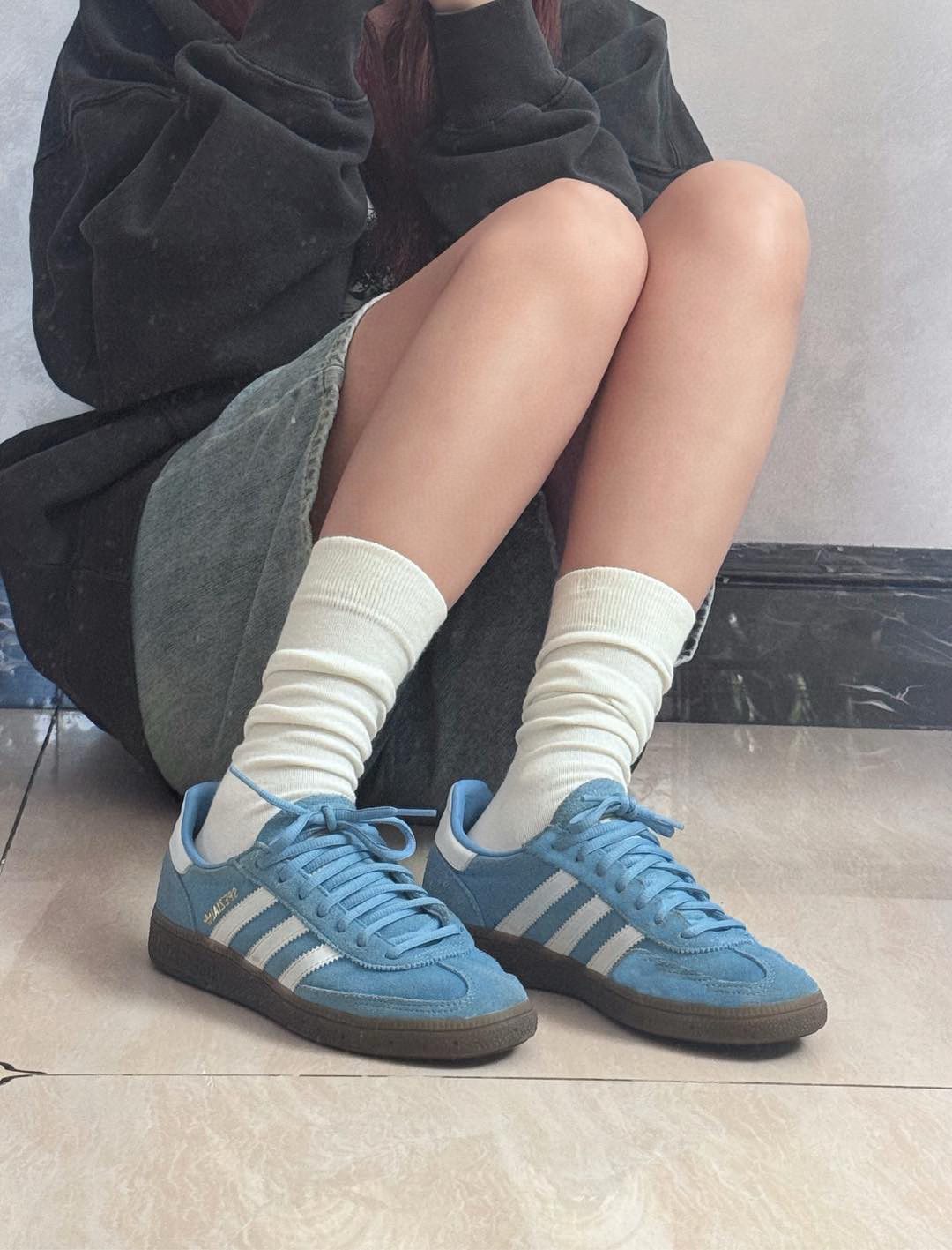 图片[8]-尺码表在这👇🏻A家新款handball spezial儿童手球鞋休闲鞋 尺码：24-37码 内长为适合脚长，脚多长选多长.. 例：脚长17左右28码比较合适 多花一分钟量好脚长，🉑节约来回换码的时间和运费哦😘.-选品中心