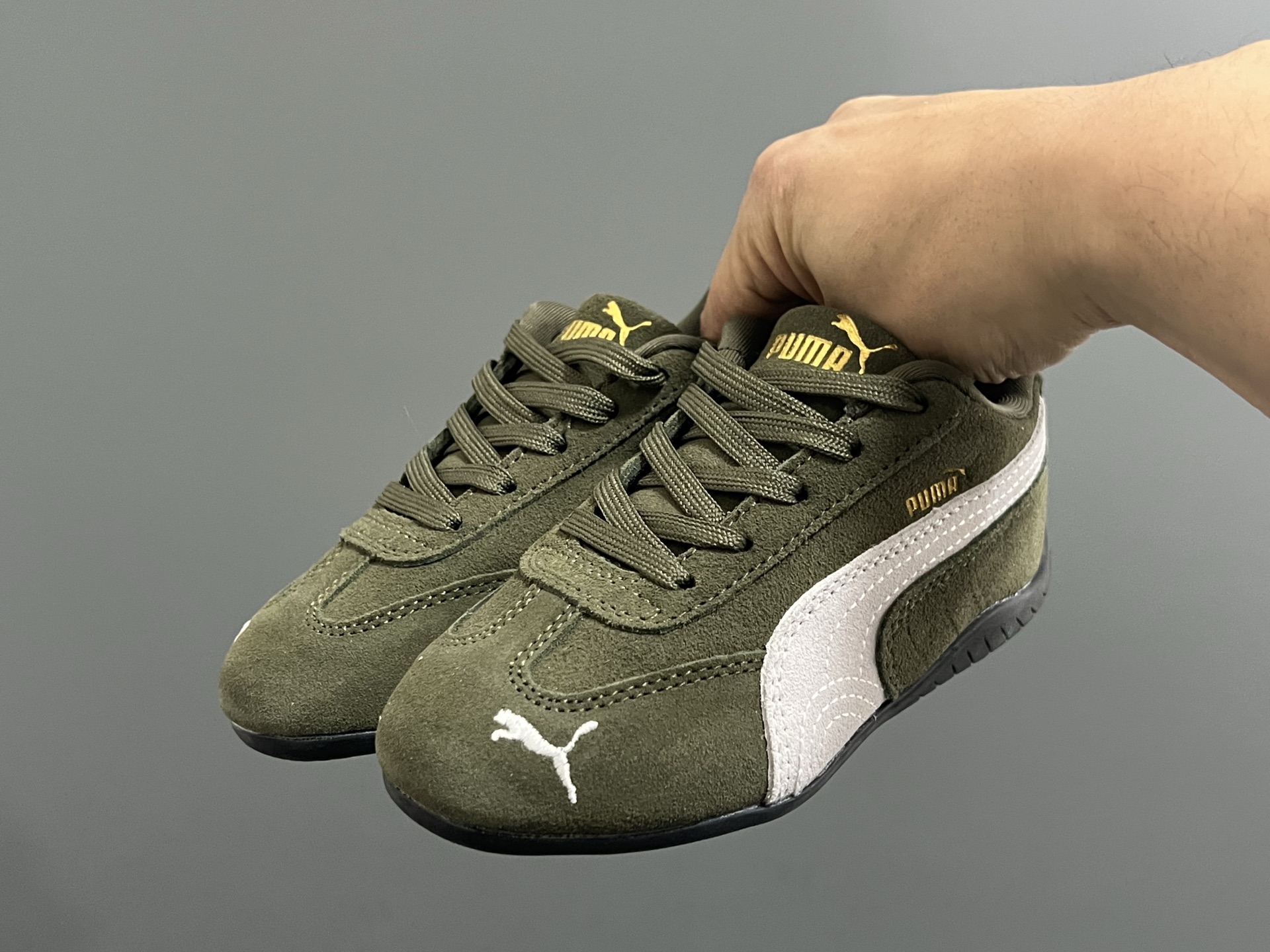 彪马赛车鞋 复古德训儿童休闲鞋24-35码 优质猪八革面料，质感满满💯两幅鞋带替换，附赠鞋带扣✔️橡胶耐磨防滑大底，脚感不言而喻☁️-选品中心