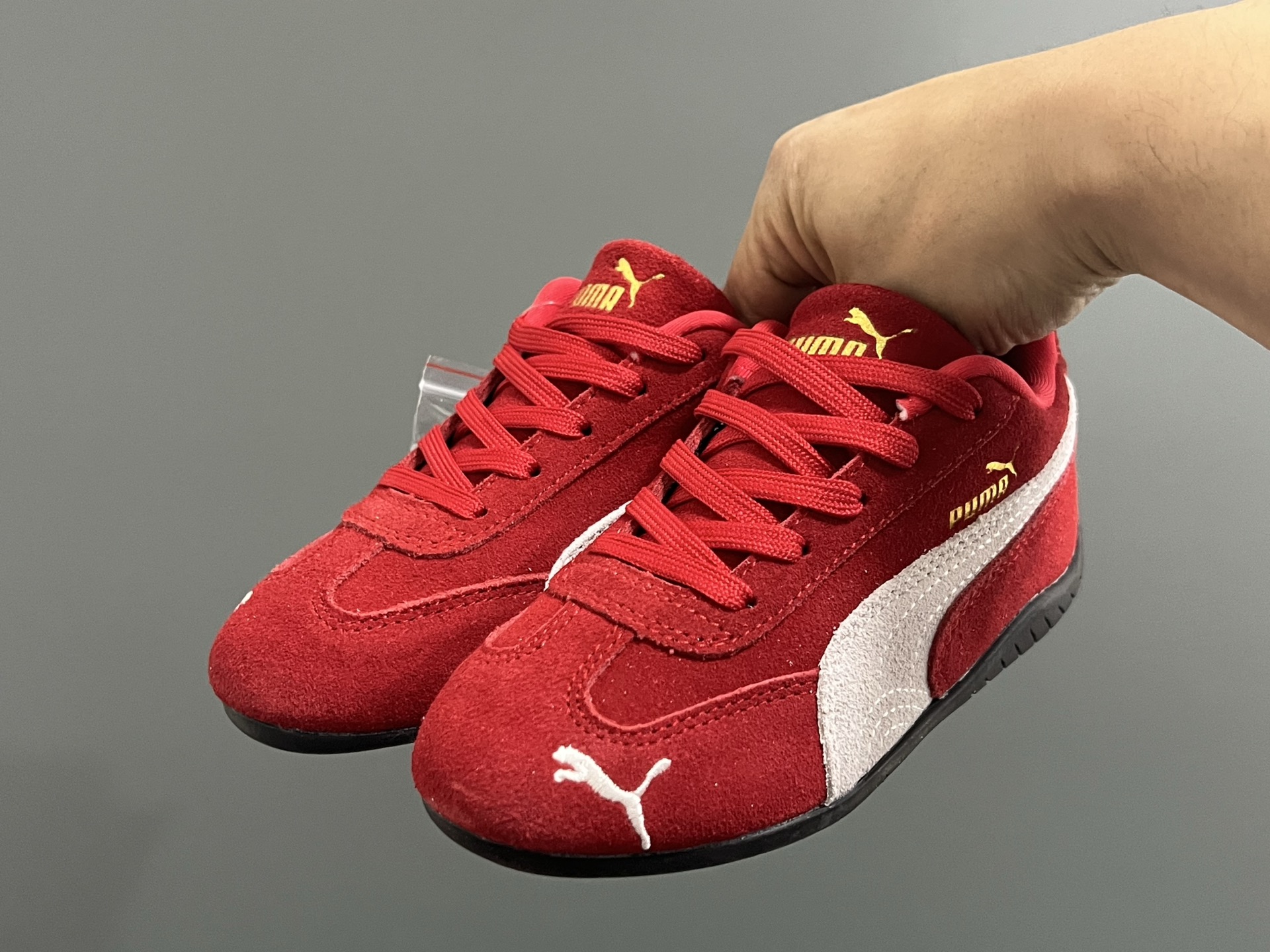 图片[2]-彪马赛车鞋 复古德训儿童休闲鞋24-35码 优质猪八革面料，质感满满💯两幅鞋带替换，附赠鞋带扣✔️橡胶耐磨防滑大底，脚感不言而喻☁️-选品中心