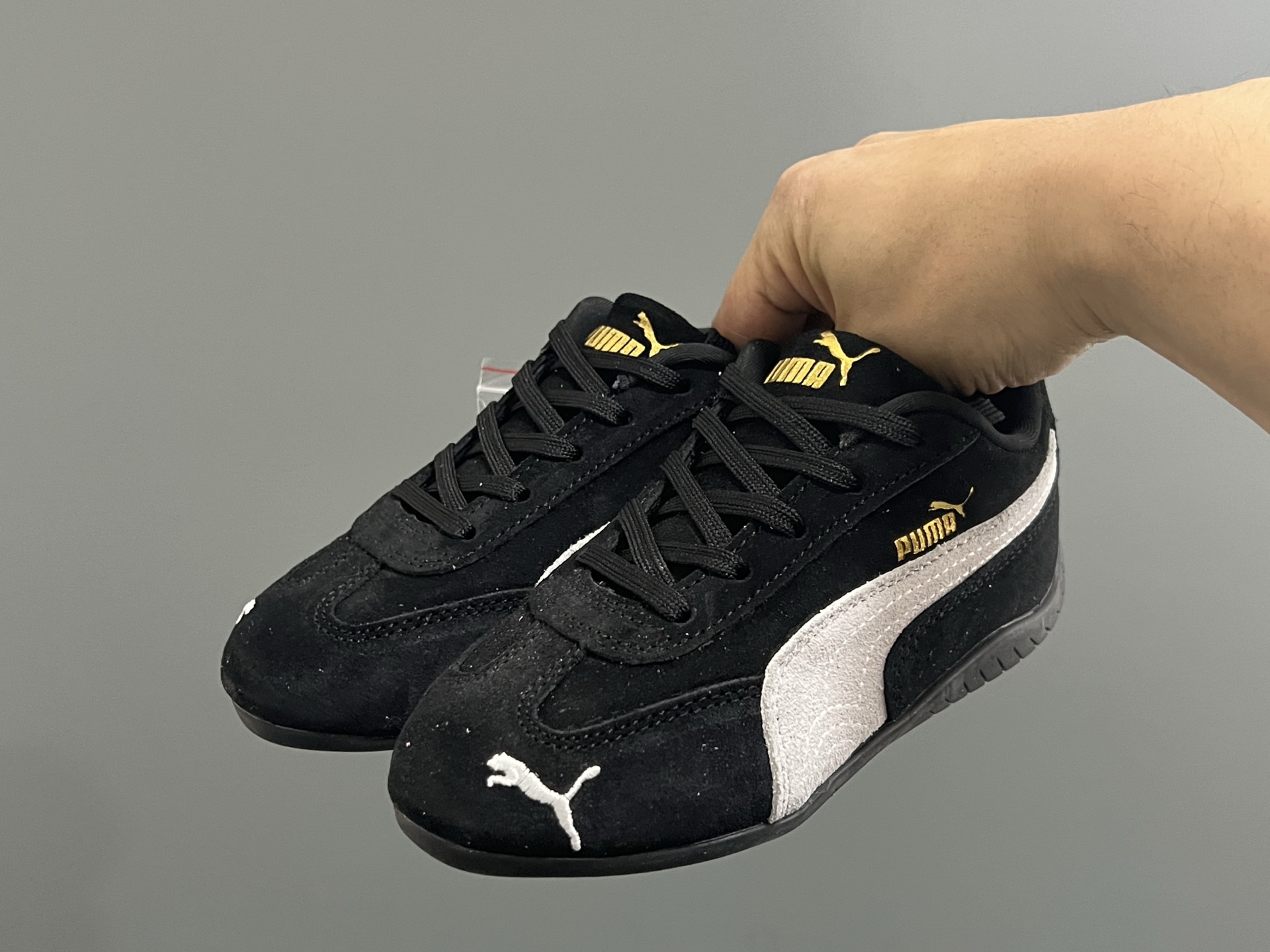 图片[2]-彪M新款复古德训儿童休闲鞋 尺码：24-35码 经典PUMA🏎️系列🆕 优质猪八革面料，质感满满💯 两幅鞋带替换，附赠鞋带扣✔️ 橡胶耐磨防滑大底，脚感不言而喻☁️-选品中心