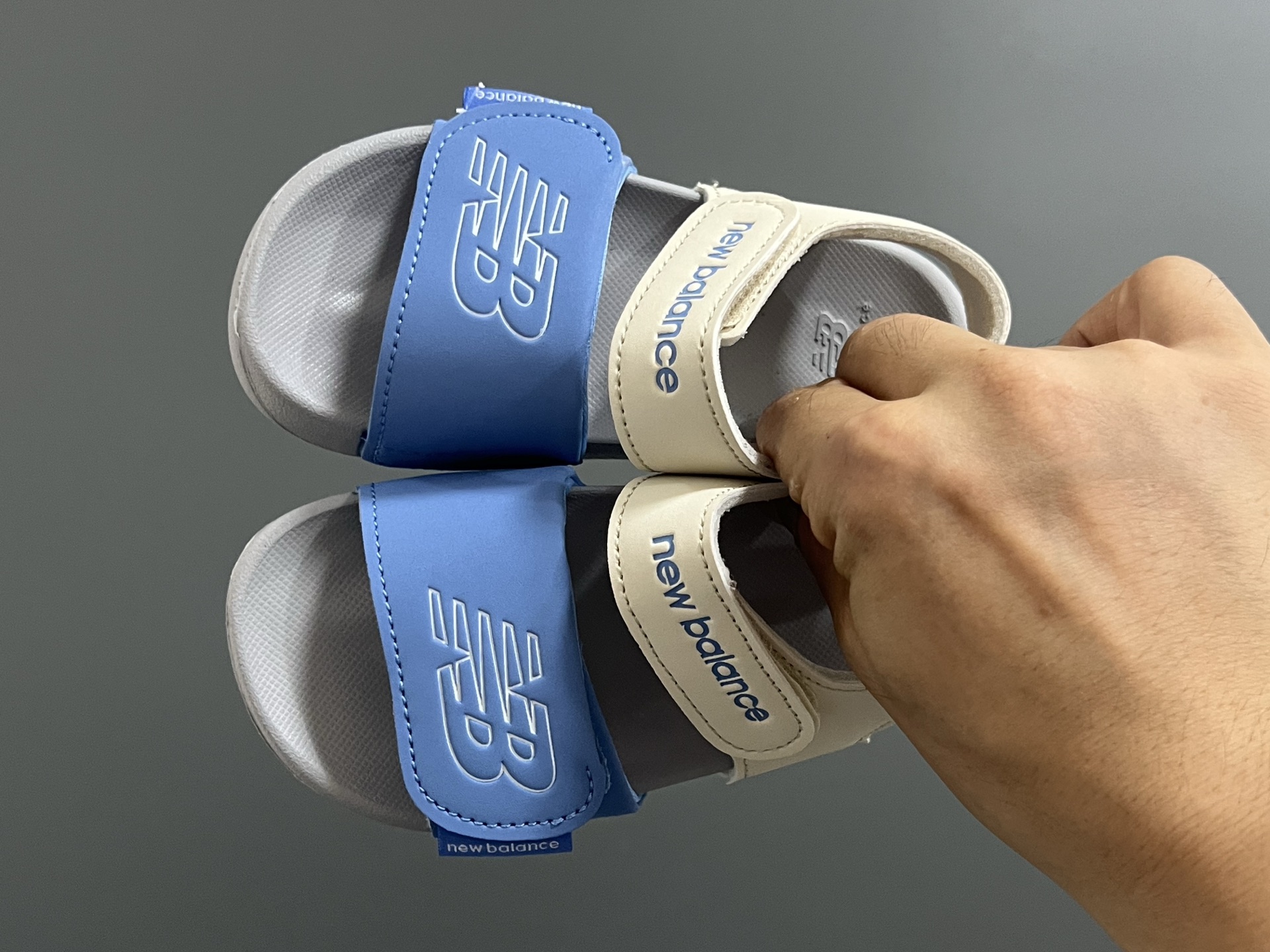 NB新款630露趾儿童魔术贴凉鞋22.5-37码 专柜同步新款🆕 魔术贴设计，穿脱方便✌🏻 超轻EVA大底，脚感超赞👍🏻-选品中心