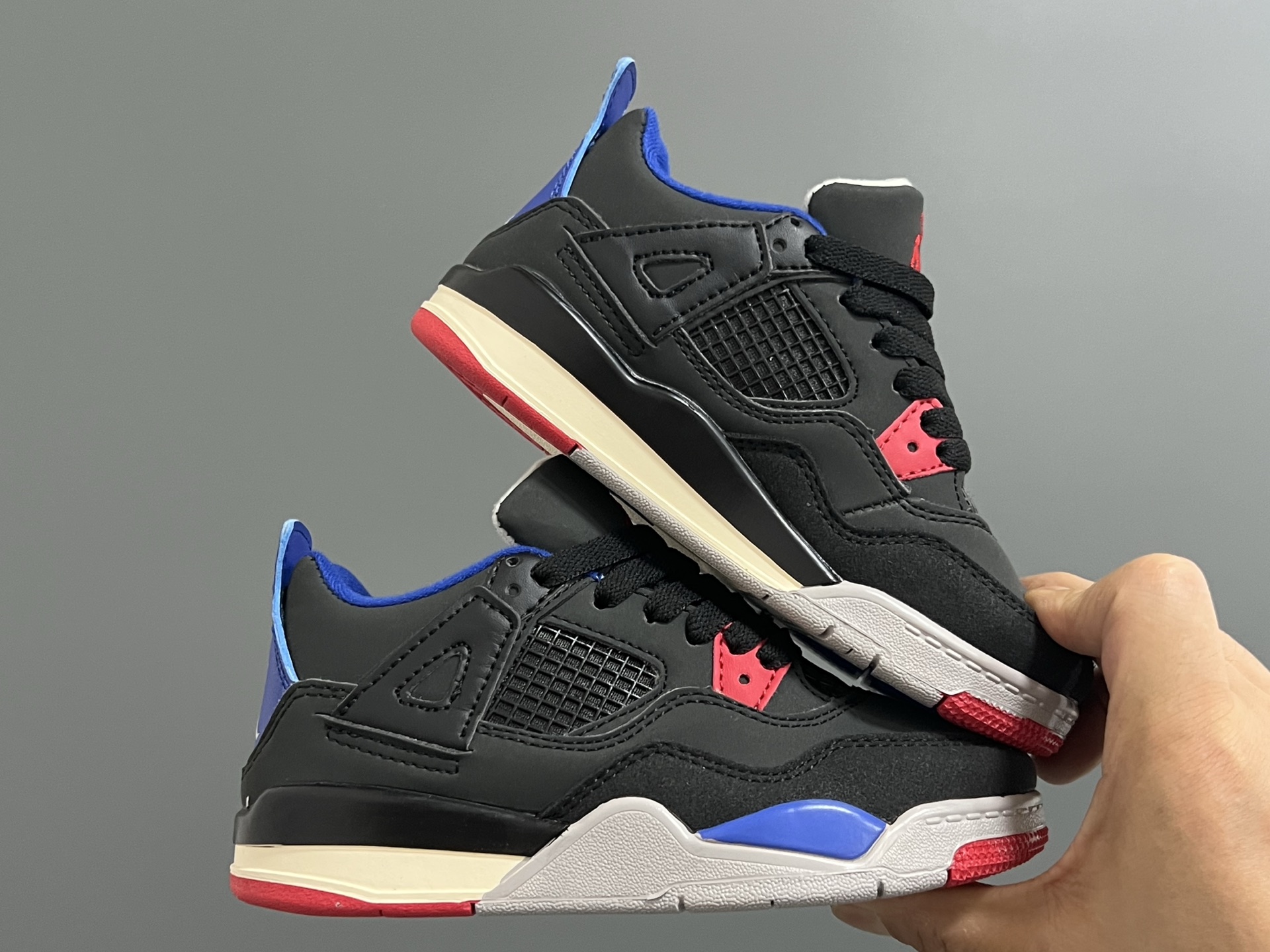 图片[9]-乔/4代新款男女童儿童篮球鞋运动鞋 尺码：22-37.5码 潮童必备的AJ4，百搭时尚🆒 采用头层皮打造，高级感满满🈵️ 打理超方便✔️ 橡胶组合大底，耐磨防滑👍🏻 史上最全配色，怎么选都不会踩雷🔥-选品中心