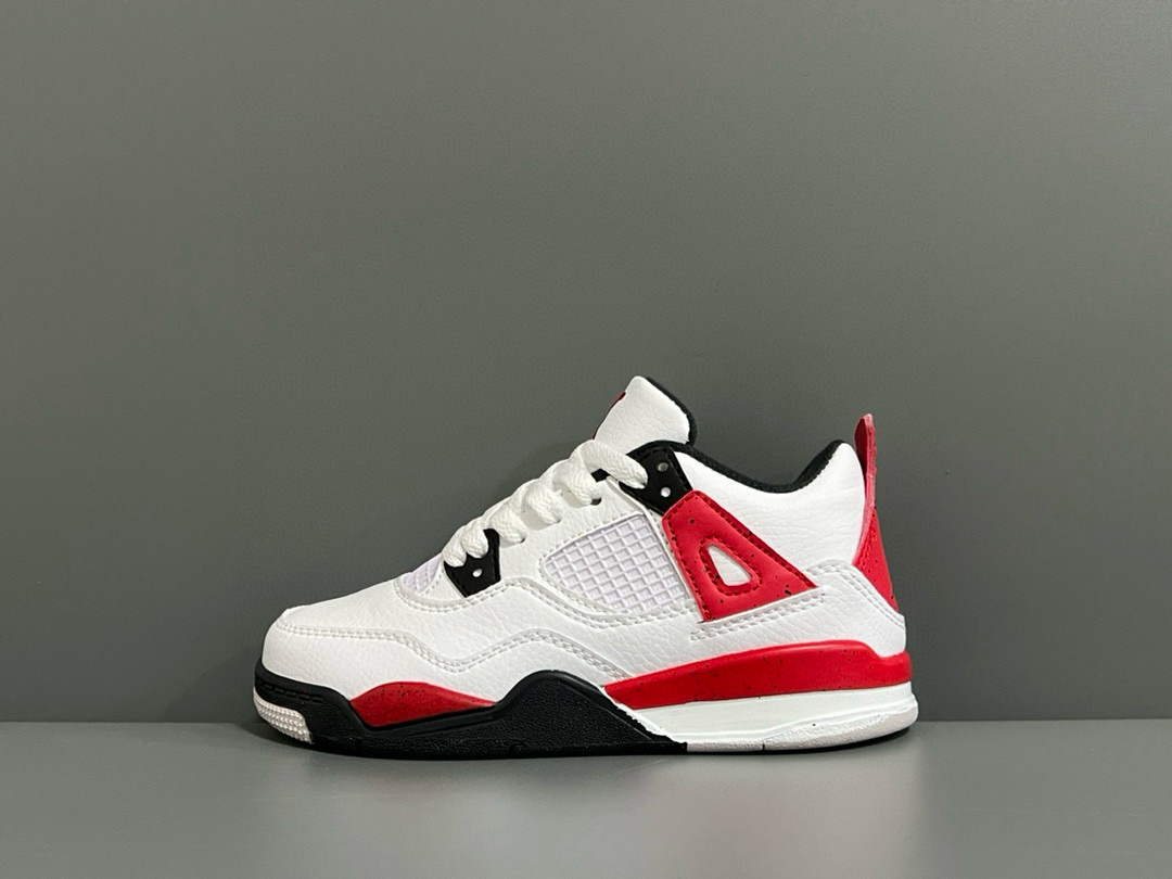 图片[5]-乔4代新款男女童儿童篮球鞋运动鞋 尺码：22-37.5码 潮童必备的AJ4，百搭时尚🆒 采用头层皮打造，高级感满满🈵️ 打理超方便✔️ 橡胶组合大底，耐磨防滑👍🏻 史上最全配色，怎么选都不会踩雷🔥-选品中心