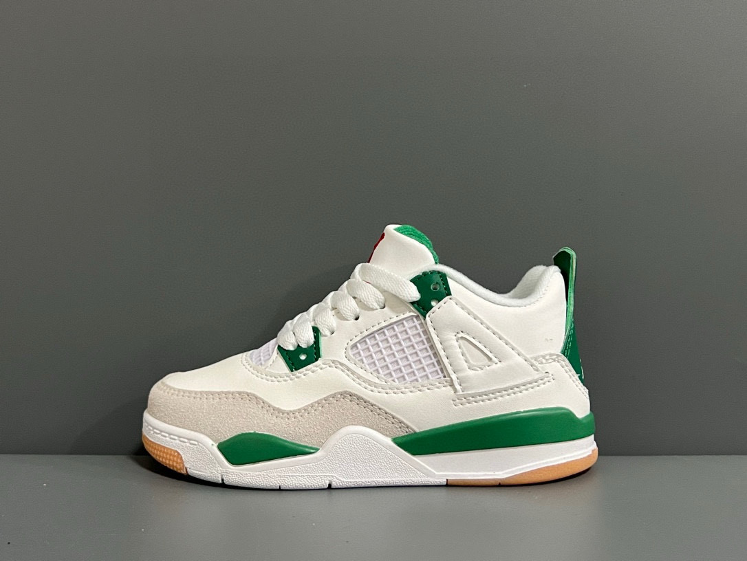 图片[5]-乔4代新款男女童儿童篮球鞋运动鞋 尺码：22-37.5码 潮童必备的AJ4，百搭时尚🆒 采用头层皮打造，高级感满满🈵️ 打理超方便✔️ 橡胶组合大底，耐磨防滑👍🏻 史上最全配色，怎么选都不会踩雷🔥-选品中心