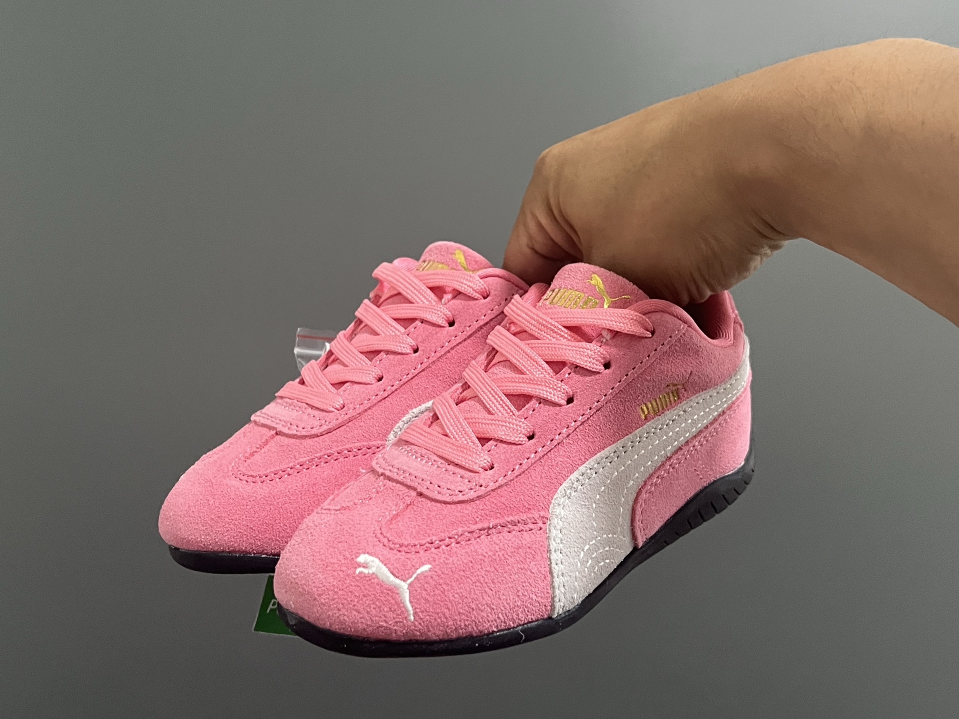 图片[2]-活动彪M新款复古德训儿童休闲鞋 尺码：24-35码 经典PUMA🏎️系列🆕 优质猪八革面料，质感满满💯 两幅鞋带替换，附赠鞋带扣✔️ 橡胶耐磨防滑大底，脚感不言而喻☁️-选品中心