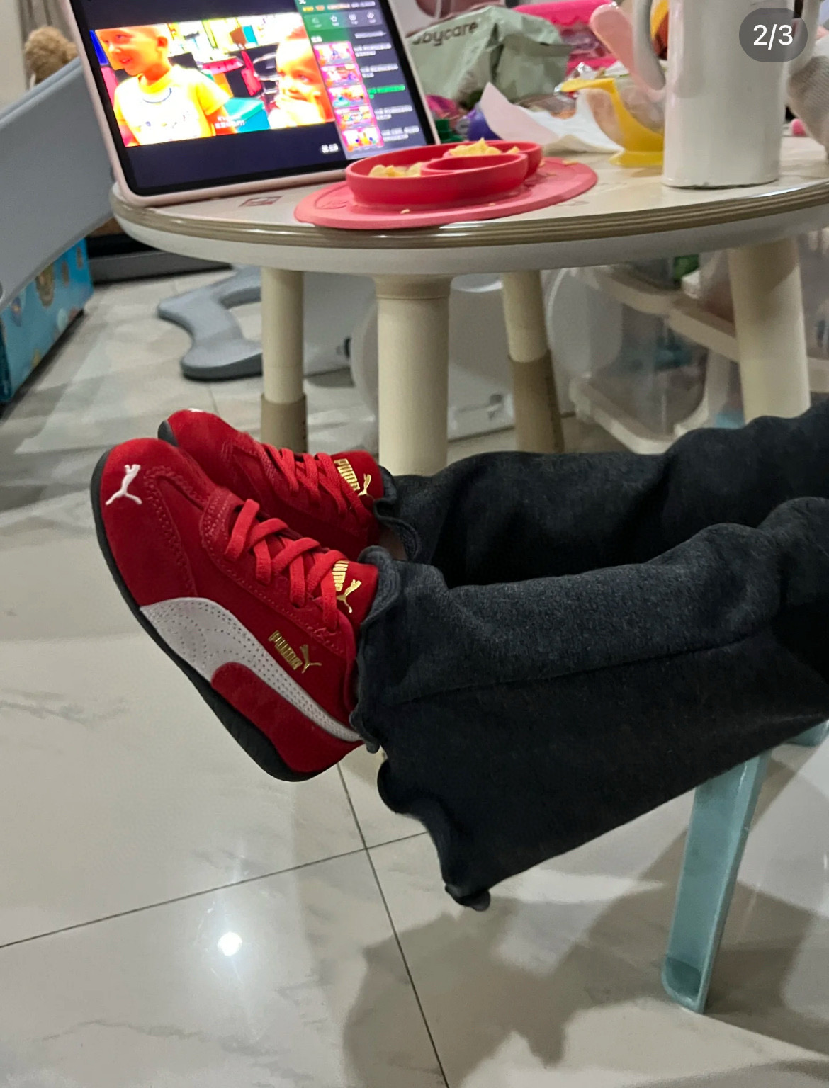 图片[8]-活动彪M新款复古德训儿童休闲鞋 尺码：24-35码 经典PUMA🏎️系列🆕 优质猪八革面料，质感满满💯 两幅鞋带替换，附赠鞋带扣✔️ 橡胶耐磨防滑大底，脚感不言而喻☁️-选品中心