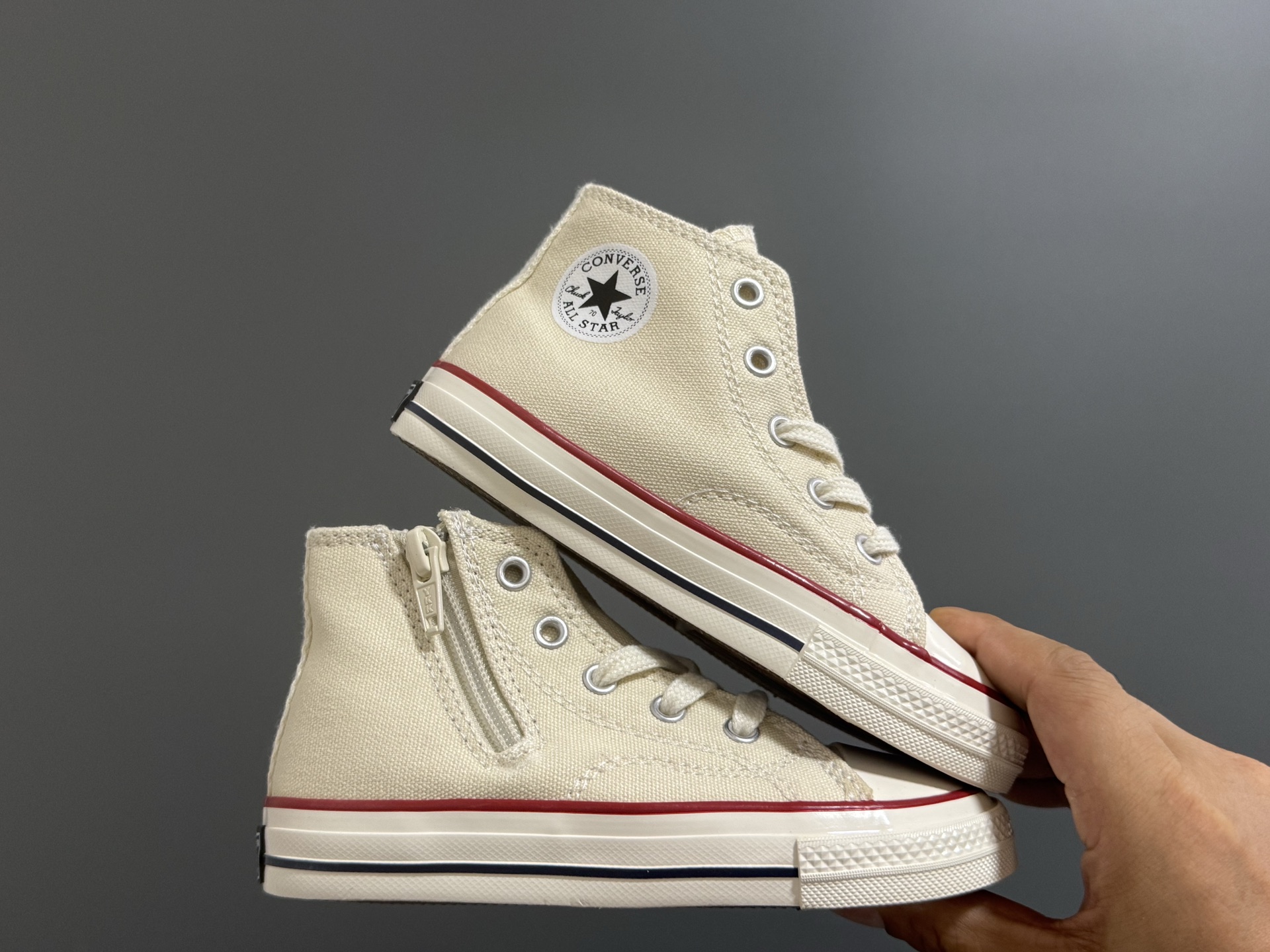 图片[9]-匡W高帮侧开拉链儿童休闲鞋 尺码：24-35码 经典系列🔥 侧开拉链设计，穿脱超方便✌🏻 耐磨防滑大底，脚感超舒适☁️-选品中心