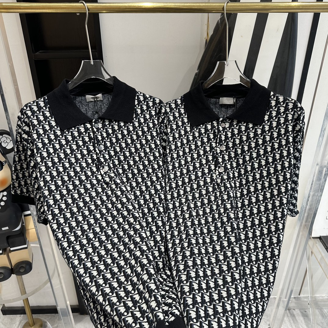 Dior Spring Knit Polo Shirt - Unisex, Original Design, Sizes S to XL 7 i1710688625 1997 5