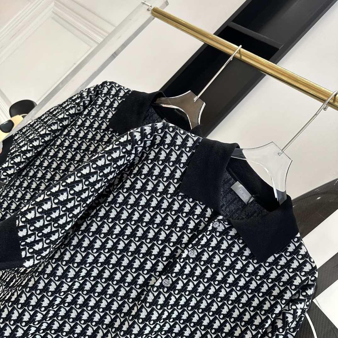 Dior Spring Knit Polo Shirt - Unisex, Original Design, Sizes S to XL 6 i1710688625 4369 4
