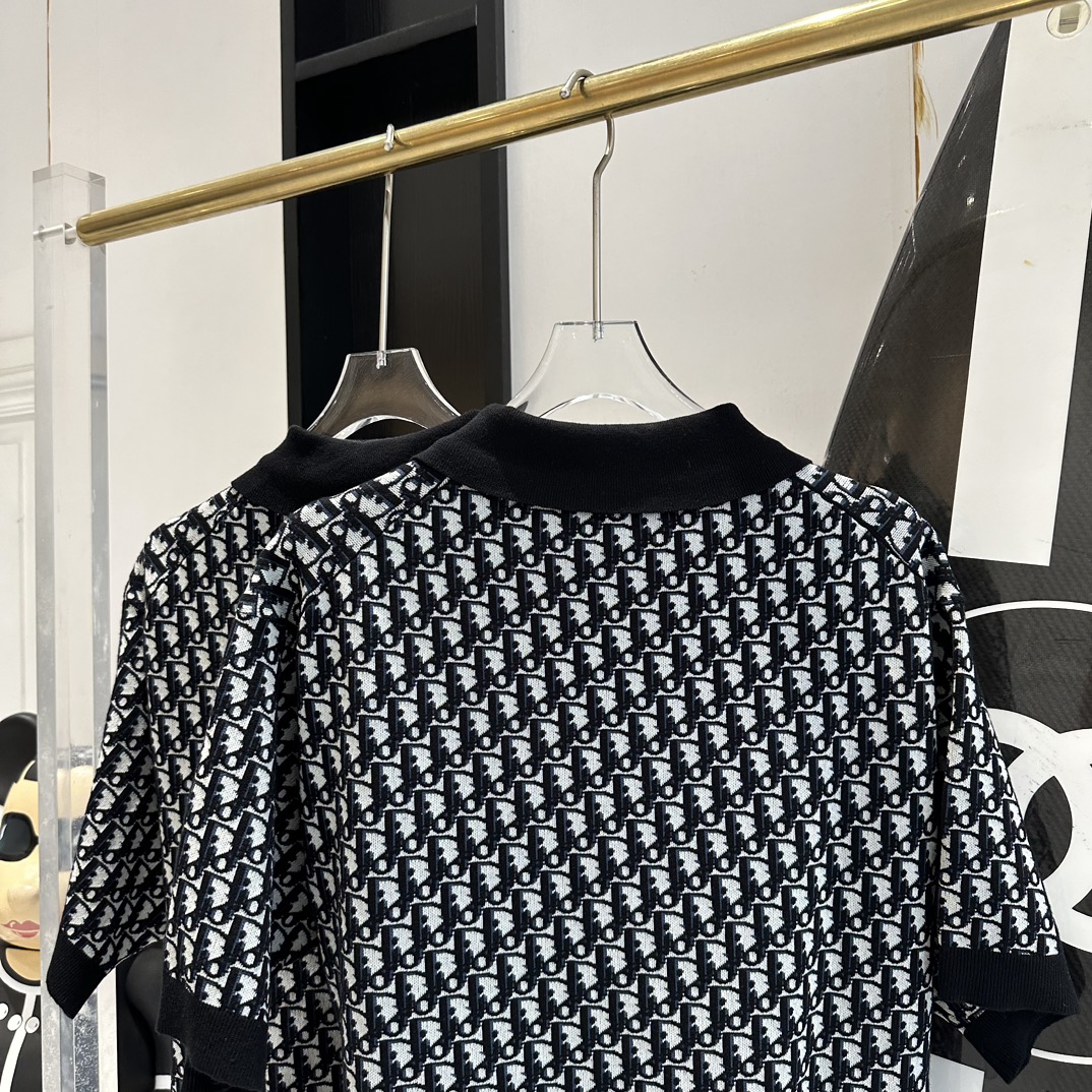 Dior Spring Knit Polo Shirt - Unisex, Original Design, Sizes S to XL 9 i1710688625 5216 7
